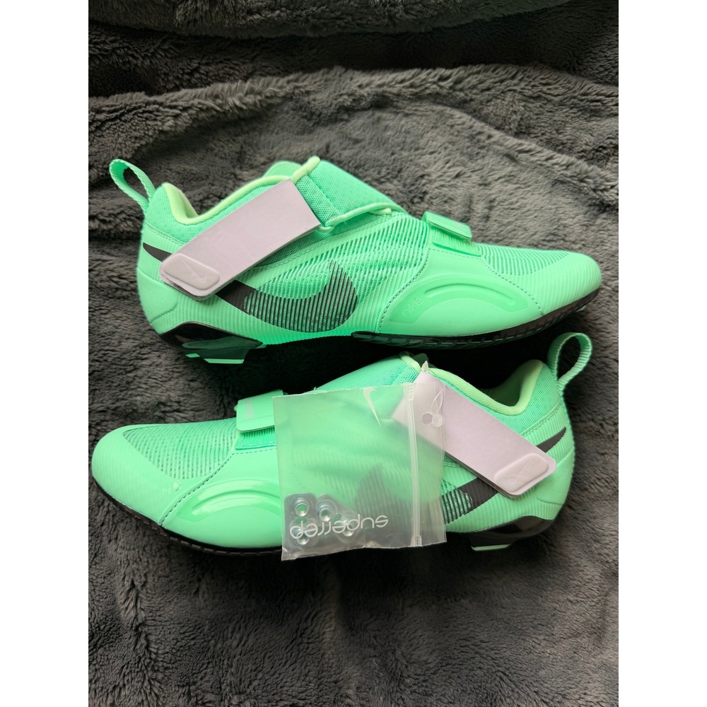 Nike SuperRep Cycle Women Size 11 Green Glow Indoor Cycling Shoes Cleat Ready